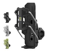 Adaptive Cycling Bottle Holder, Portable Motorcycle Cup Holder, Bikes Water Bottle Adjustable Size Bracket, Automatic Clamping Mechanism, 360 Degree Rotating Bike Cup Cage (Black)