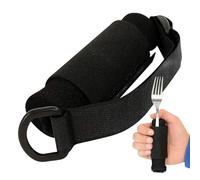 Adaptive Eating Assistance Utensil Aid - Adjustable Grip Stabilizer Support Tool, Spoon Fork Fixing Device for Improved Hand Control Independence | Senior Disabled Household Dining Rehabilitation Help
