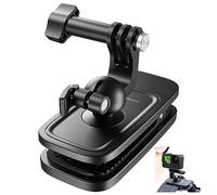 Adaptom° Supporto Clip Girevole a 360° per Zaino per GoPro Hero 13 12 11 10 9 8 Max, Insta360, DJI Osmo, con Design a Regolazione Rapida, Attacco per Cintura Borsa Tracolla, Accessori per Action Cam