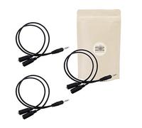 Adaptout 3x Sdoppiatore mini jack 3,5mm - Cavo 20cm adattatore audio da 1 spina maschio a 2 femmina - Connettore stereo marca francese