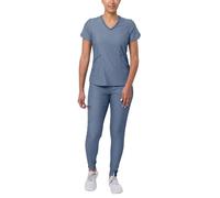 Adar PRO Erica Moderna Atletica Impostata per Donna - Moderna V-Collo Top & Yoga Pareggiatrice - P9500H - Erica Marina - XL
