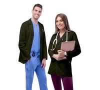Adar Universal Camice Medico Unisex - Camice da Lavoro Classico 31" - 805 - Olive - XXS