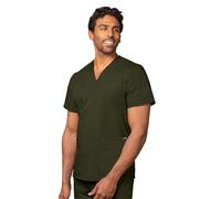 Adar Universal Uniforme Infermiera Unisex - Abbigliamento Medico con Scollo a V - 601 - Olive - M
