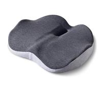 ADASSERA Cuscino per Sedile, Cuscino Sedia Ufficio, Cuscino Ortopedico Seduta per Coccige, Cuscino Ergonomico Memory Foam, Alleviare il Dolore Cuscino per Sedia, Ufficio, Auto Grigio