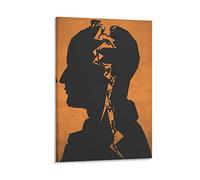 ADATA Abstract Imagination Art Climbing Stairs Psychology Poster Canvas Wall Art Room Decorazione Aesthetics Wall Paintings Gifts 12 x 18 pollici (30 x 45 cm) Frame-Style-1