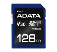 ADATA ASDX128GUI3V30S-R 128 GB SDXC Classe 10 UHS-I - Memoria flash (128 GB, SDXC, Classe 10, UHS-I, 100 MB/s, Nero, Blu)