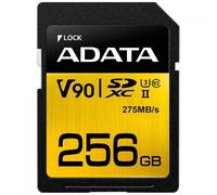 ADATA ASDX256GUII3CL10-C Premier ONE SDXC Class 10 UHS-II U3 V90, Nero Oro