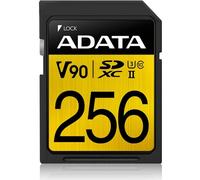 ADATA ASDX256GUII3CL10-C Premier ONE SDXC Class 10 UHS-II U3 V90, Nero Oro