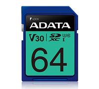 ADATA ASDX64GUI3V30S-R SDXC Premier PRO Class 10 UHS-I U3 V30