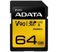Adata Premier One V90 64gb Sdxc Uhs-ii Class 10 Memory Card (asdx64gui Nero