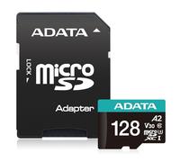 ADATA AUSDX128GUI3V30SA2-RA1 - Scheda di memoria Premier Pro microSDXC/SDHC UHS-I U3 Class 10(V30S), nero 128 Gb