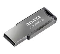 ADATA AUV350-64G-RBK - Unità flash USB 3.2 Gen 1, super veloce, senza cappuccio di protezione, capacità 64 GB, colore argento