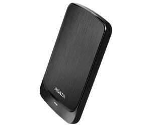 ADATA HV320 External Hard Drive Dischi Rigidi Esterni 1TB, Portable, Slim, Sensori urti, USB 3.2 Gen1, AES 256-bit Encryption, Work with PS5, Nero