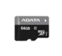 ADATA Micro SDXC Scheda di Memoria da 64 GB, UHS-I Class10, Nero, AUSDX64GUICL10-RA1