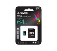 ADATA Premier Pro 64 GB MicroSDXC Classe 10 UHS-I AUSDX64GUI3V30SA2-RA1