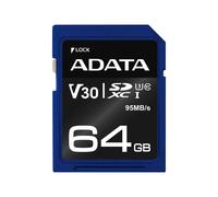 ADATA Premier Pro SDXC UHS-I U3 Class 10 V30 Extended ASDX64GUI3V30S-R