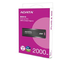 Adata SC610 Disco SSD esterno SSD USB 3.2 2000 Go - 4711085945068