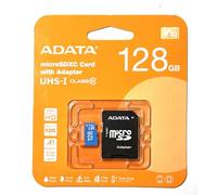 ADATA - Scheda di memoria Micro SDXC da 128 GB, con adattatore SD, per smartphone, tablet, ecc. A1, classe 10, UHS-1, fino a 100 mb/s (128 GB)