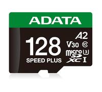 ADATA Scheda di memoria Speed Plus MicroSDXC UHS-I U3 Classe 10 da 128 GB con adattatore colore nero con verde