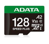 ADATA Scheda di memoria Speed Plus MicroSDXC UHS-I U3 Classe 10 da 128 GB con adattatore colore nero con verde
