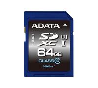 ADATA SDXC 64GB 64 GB SDXC Classe 10 UHS Blu Extended ASDX64GUICL10-R