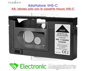 ADATATTATORE PER VIDEOCASSETTE VHS ALTA QUALITA' HQ