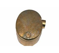 Adatta Royal Enfield 350 Assemblaggio Scatola Filtro Aria Tipo Ovale Ottone AEs