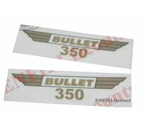 Adatta Royal Enfield 350 Script Tool Box Mudguard Tank Sticker Set ORO AEs
