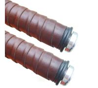 Adatta Royal Enfield Interceptor Nastro In Pelle Marrone Per Manubrio Grip AEs