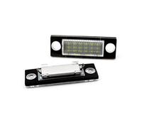 Adatta Targa Luce Per VW Per Passat Per B5.5 Per B6 Per Caddy Per MK3 Per Golf Per Transporter Per Skoda Per T5 2 Pezzi Lampada Luce Targa A LED 3B5998026