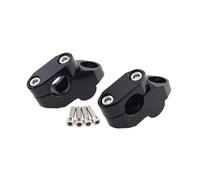 Adattamento Altezza Manubrio Estensione Rialzi Manubrio Morsetto Clip Di Sollevamento Adattatore Estensione Staffa Per Suzuki V-Strom 250 650 DL650 Rialzo Altezza(Nero)