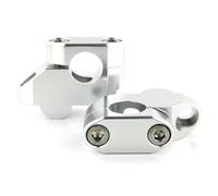 Adattamento Altezza Manubrio Estensione Rialzi Manubrio Morsetto Clip Di Sollevamento Adattatore Estensione Staffa Per NC750X Grom MSX125 St1100 Rialzo Altezza(Argento)