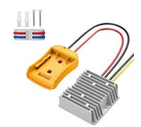 Adattatore 12V 15A, convertitore cc/cc per batterie al litio 20V/18V, giallo con protezione intelligente