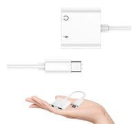 Adattatore 2 in 1 da USB C a jack da 3,5 mm e caricabatterie per smartphone e tablet, adattatore per cuffie e caricabatterie con PD 60 W Fast Charge Aux, compatibile con Samsung S23/S22, iPad Air/Pro
