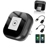 Adattatore 2 In 1 Wireless Carplay E Android Auto, Mini Carplay Aggiornato 2025, Converte Da Cablato A Wireless, Plug & Play, Connessione Automatica, Compatto, Per Iphone E Android, Grigio