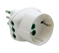 FANTON - Adattatore triplo spina italiana 2P+T 10A S11 - SPEDIZIONE GRATUITA