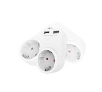 Adattatore 230 V con 2 porte USB girevoli a 360 °: questo adattatore di alta qualità è potente e multifunzionale, ottimizzando lo spazio e facilitando l'uso quotidiano con il suo design rotante.