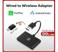 Adattatore 2in1 Carplay Wireless e Android Auto USB/Tipo C Dongle Plug & Play
