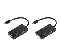 Adattatore 2X Mini DisplayPort a HDTV VGA DVI per Pro Air