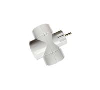 Adattatore 3 pos Schuko spina Schuko 16A polybag