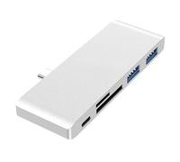 Adattatore 5 in 1 USB Hubs da tipo C a USB 3.0 5Gbps, trasmissione dati di tipo C, lettore di slot per schede TF/SD compatibile con computer Tablet iPad Huawei Mate book, tastiera Macbook Mouse