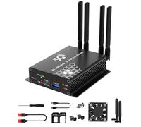 Adattatore 5G M.2 a USB 3.0 con custodia e ventola di raffreddamento, NGFF B-Key a USB Converter Card con 4 antenne, supporto 4G LTE 5G WWAN GPS Mini Card, compatibile con slot per schede SIM