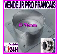 Adattatore 76 MM Placchetta Per Filtro Aria Sport Cornet Kit Immissione Diretto