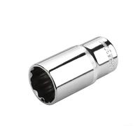 Adattatore a 12 punti con attacco da 1/2 per cricchetti Torx con struttura in acciaio al cromo vanadio trattato termicamente (9 mm)