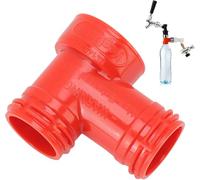 Adattatore a 3 Vie Adattatore a T Per Barile di Birra Tappo di Carbonatazione in Plastica Tee Adapte Plastica Senza Ossigeno Birra Soda Bottiglie in PET Tappo di Riempimento