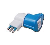 Adattatore a 90° con spina SCHUKO 16 A e presa CEE Camper Caravan Campeggio