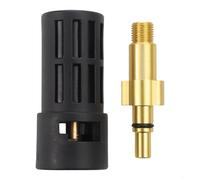 Adattatore a baionetta per idropulitrice ad alta pressione per accessori serie K per Black Decker, per Baricus e Bosch, raccordo rapido in plastica per attrezzi per la pulizia del giardino, 1/4", nero