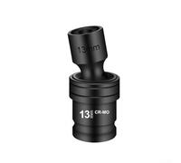 Adattatore a bussola esagonale da 1/2" per chiavi elettriche e pneumatiche con rotazione di 360 gradi e interfaccia filettata metrica da 12-22 mm (13 mm)