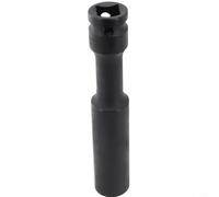 Adattatore a bussola esagonale da 1/2 unità in acciaio al cromo vanadio testa 8-24 mm convertitore chiave per chiave pneumatica utensili pneumatici nero 128 mm (17 mm)