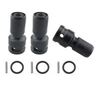 Adattatore a bussola esagonale femmina CHENJIN 3 pezzi a sgancio rapido da 1/2 "Square Drive a 1/4" Hex Socket Chuck Converter per chiavi a cricchetto ad aria ed elettrica